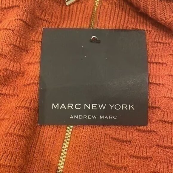 Mark New York Andrew Marc Zipper Cardigan New Womans Size XL - Picture 4 of 6